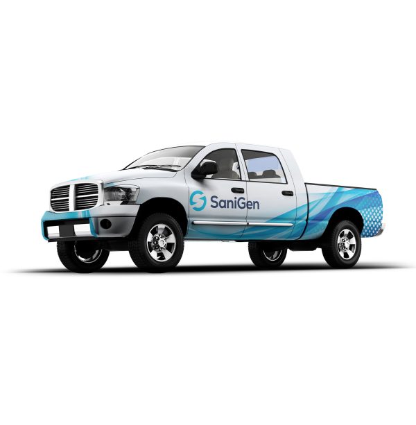 SaniGen truck wrap design concept